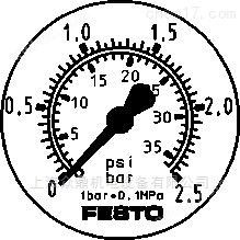 费斯托FESTO压力表原装全新库存