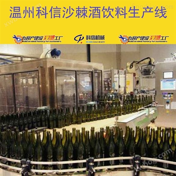 自动化玻璃瓶装沙棘酒生产流水线设备价格|全套沙棘果酒过滤设备厂家