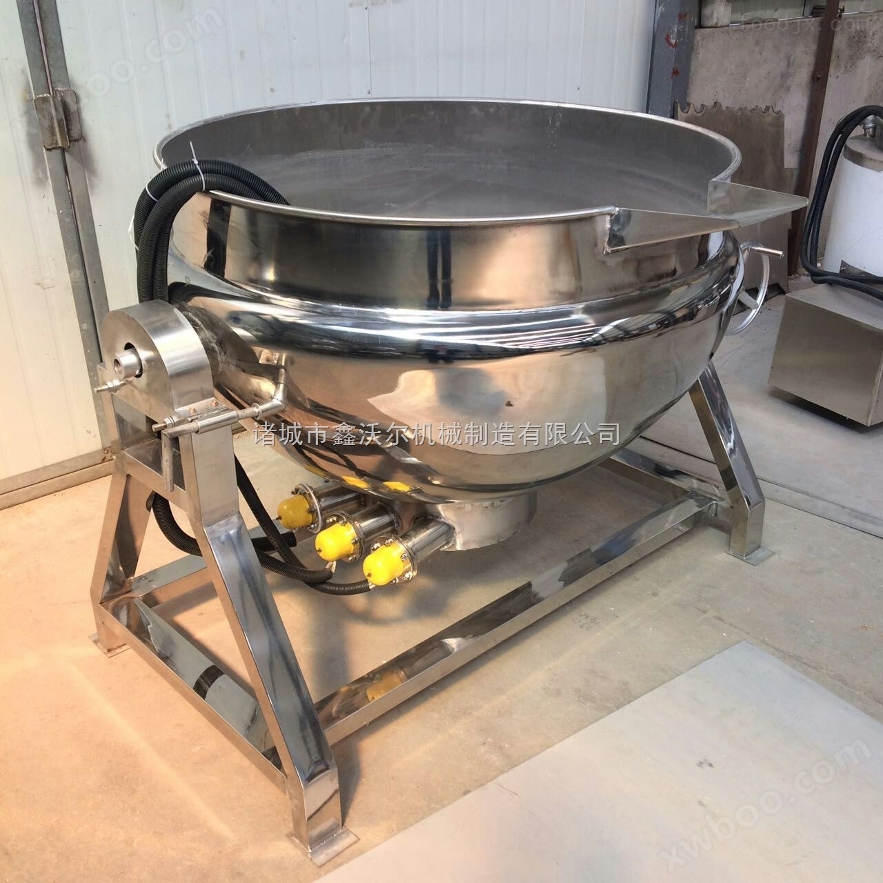 休闲食品电加热夹层锅 豆干可倾式卤制锅 蒸熏煮设备