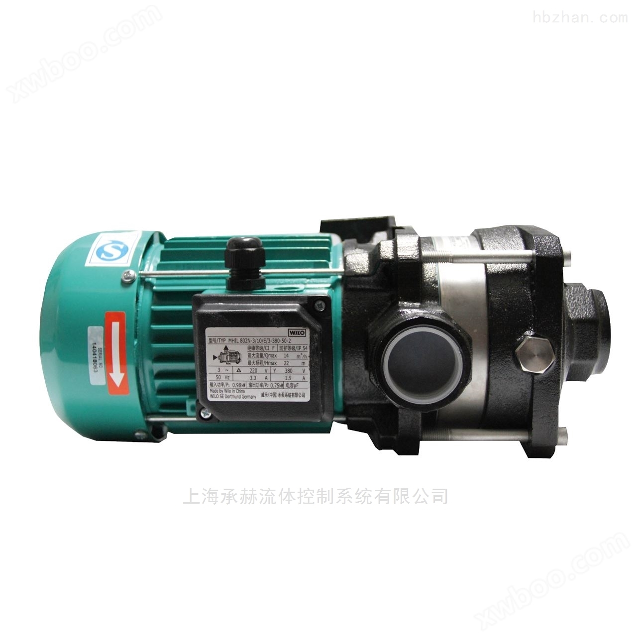 威乐自来水增压泵MHIL404N-3/10/E/3-380-50