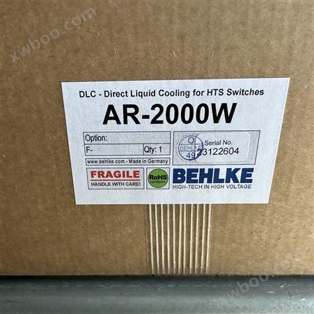 behlke主动散热器AR-2000W直接液体冷却