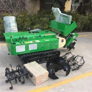 柴油动力开沟施肥机 履带式自动埋肥机厂家