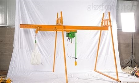 室内吊运机家用吊机使用方法-装修型小吊机搭配离合器