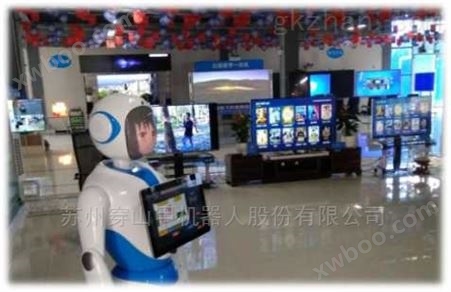 北京中关村二小校园文化馆教育迎宾机器人